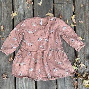 Rylee + Cru Fox Print Dress